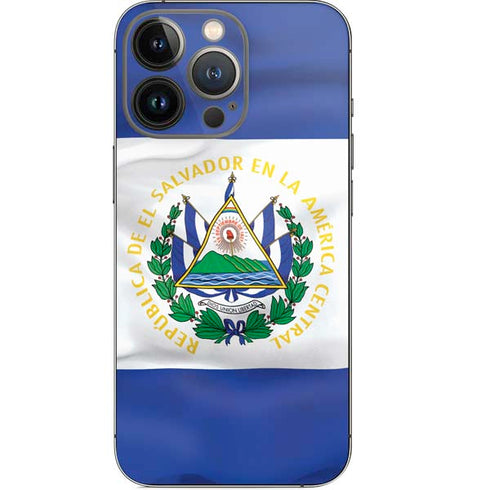 El Salvador Flag iPhone 15 Pro Skin